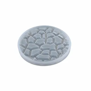 Stone pattern silicone coaster mold geometric tray resin casting mold detail view