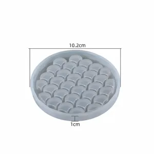 Fish scale silicone coaster mold DIY resin casting tray mold handmade craft decor