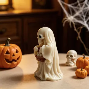 Καλούπι κεριού σκελετού φάντασμα Halloween διακόσμηση αρωματοθεραπείας γύψου