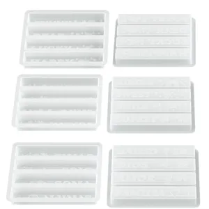 Silicone candle mold with English letters for DIY aromatherapy wax and plaster decoration crafts.