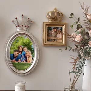European crown picture frame silicone mold DIY oval square photo frame home decor crafts