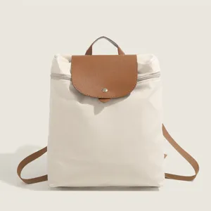 Women Casual Nylon Backpack Large Capacity School Bookbag Stylish Daily Daypack Minimalist Travel Bag For Ladies