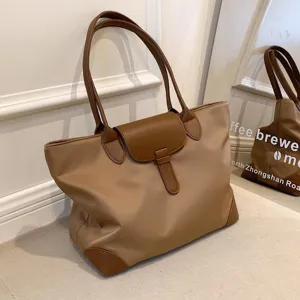 Large Capacity Women Tote Bag Oxford Cloth Casual Commuter Shoulder Bag High-End Versatile Student Handbag