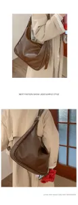 Detailed view of the vintage slouchy shoulder bag, highlighting its soft leather and design.