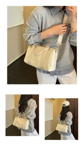 Stijlvolle dames minimalistische effen crossbody tas casual handtas voor dagelijks