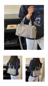 Minimalistische effen nylon crossbody tas casual stijlvolle schoudertas voor dames