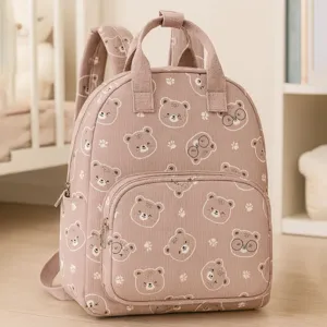 Bambini Carino Cartone Animato Orso Stampa Leggero Zaino Casual Borsa Scolastica Per Studenti Poliestere Zainetto
