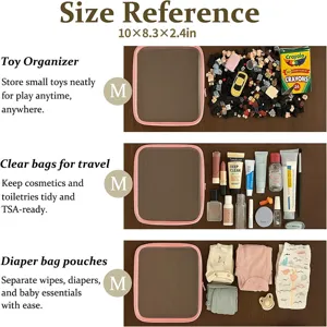 PET reis organizer tas multifunctionele opbergtas voor cosmetica en speelgoed maat M
