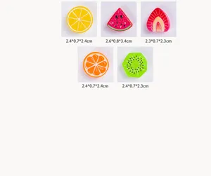 Resin fruit slices miniature charms for DIY crafts, slime, phone cases, and cly accessories.