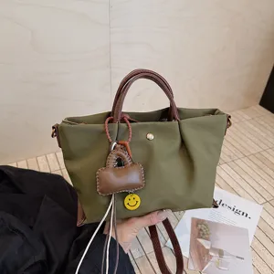 Nylon tote bag for women stylish casual crossbody bag large capacity daily shoulder bag