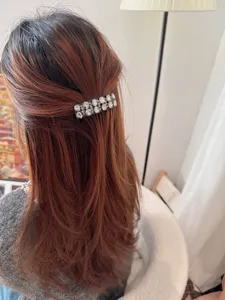Pince a cheveux strass mode coreenne barrette cristal scintillante accessoire elegant femme