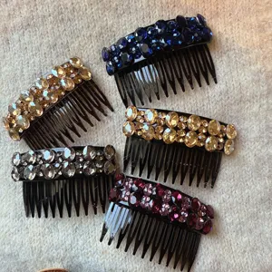 Peigne à cheveux strass cristal accessoire coiffure brillant élégant pour femmes jolies