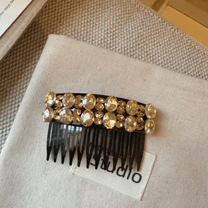 Peigne a cheveux en strass cristal scintillant accessoire de coiffure elegant pour femmes