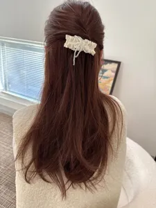 Korean crystal flower hair comb elegant rhinestone hair accessories for women styling