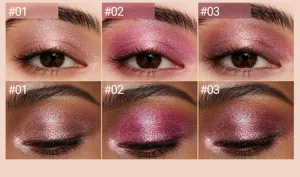Liquid eyeshadow metallic shimmer sparkle eye makeup long lasting vibrant color waterproof cosmetic