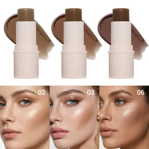 Stick de Contour Crème Trois Couleurs Multifonctionnel Maquillage Surligneur Et Ombrage Stylo Cosmétique Pour Femmes Maquillage Du Visage