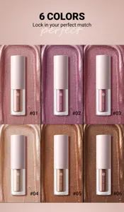 YOUNG VISION Liquid Eyeshadow Shimmer Metallic Glitter Eye Makeup Set 6 Colors Options