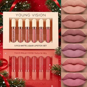 Young Vision Matte Liquid Lipstick Velvet Lip Gloss Waterproof Long Lasting Professional Nude Lip Makeup