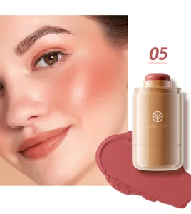 YOUNG VISION creamy blush stick for cheeks and lips, shade 05 matte lightweight face makeup.