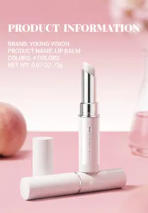Young Vision 4-Color Fruit Infused Moisturizing Lip Balm Hydrating Glossy Care