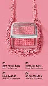 Young Vision soft focus matte blush with delicate embossed powder for a natural seamless finish.