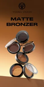 YOUNG VISION matte bronzer contour powder, smooth face sculpting makeup for natural defined look.