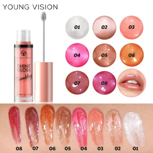 YOUNG VISION Rossetto Liquido Brillante Shimmer Lipgloss con 8 Colori Trucco Set
