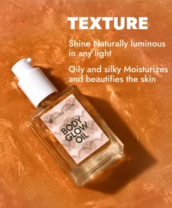 Young Vision body glow olie highlighter voor glanzend stralend lichaam en strand look.