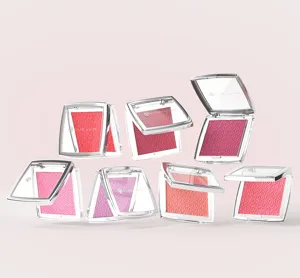 Young Vision soft mist blush 7 colors pressed powder natural contour makeup compact mirror case