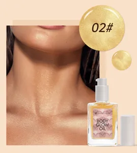 YOUNG VISION body glow olie voor een stralende en glinsterende huid, highlighter.