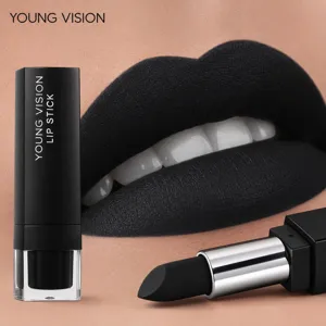 Black matte lipstick waterproof long lasting velvet dark gothic cosmetic makeup stick