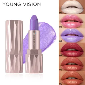 YOUNG VISION rouge à lèvres pailleté scintillant 6 teintes maquillage brillant