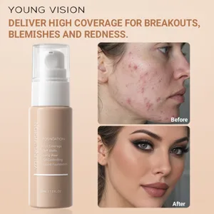 Young Vision Ματ Υγρό Make-up Πλήρης Κάλυψη Έλεγχος Λιπαρότητας Αδιάβροχο Μακράς Διαρκείας Μακιγιάζ Προσώπου