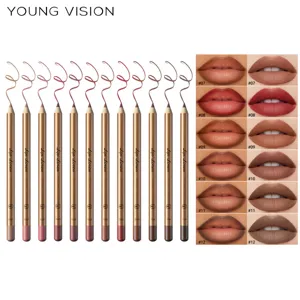 YOUNG VISION Set 12 Matite per Labbra Opache Impermeabili Lunga Durata Trucco Labbra