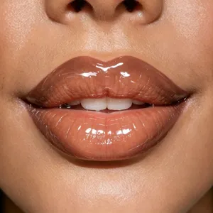 Set d'huile à lèvres et crayon, maquillage brillant et hydratant effet chocolat.