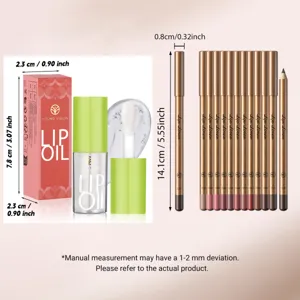 Set trucco YOUNG VISION con olio labbra e matita labbra in diverse tonalità per ogni look.