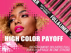 LANGMANNI matte velvet lip pencil, high pigmented waterproof wooden lip liner makeup