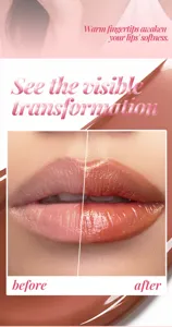 Experience a visible transformation with this nourishing color-changing lip balm for soft lips.