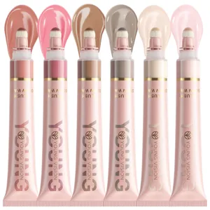 YOUNG VISION 6 Colores Colorete Liquido Maquillaje Glow Wand Esponja Cojin Cabezal Iluminadores