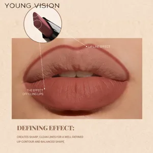 Set rossetto liquido opaco e matita labbra per contorni definiti e finitura vellutata.