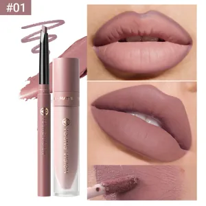 YOUNG VISION Set rossetto liquido opaco e matita labbra, velluto lunga durata #01