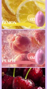YOUNG VISION fruit lip balm set, egg-shaped portable design with hanging chain, moisturizes lips.