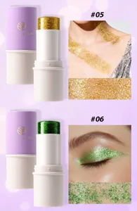 YOUNG VISION glitter stick for face body and eyes makeup sparkling shades #05 #06