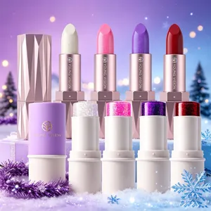 YOUNG VISION Shimmer Lipstick and Glitter Stick Makeup Set for Daily Party Makeup