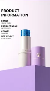 YOUNG VISION 7 colors glitter stick body face makeup eyeshadow shimmering cosmetic.