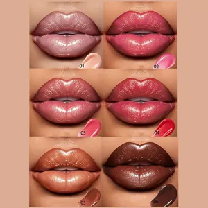 6-color moisturizing glossy lipstick creamy texture hydrating lip gloss makeup set main image