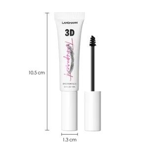Langmanni 3D Clear Eyebrow Gel Waterproof Long Lasting Eyebrow Soap Styling Makeup Tool
