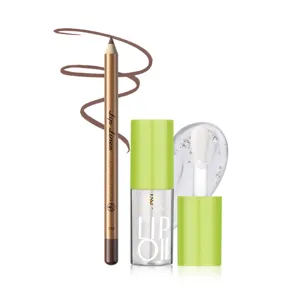 Set trucco labbra YOUNG VISION con matita contorno labbra e olio lucido trasparente.