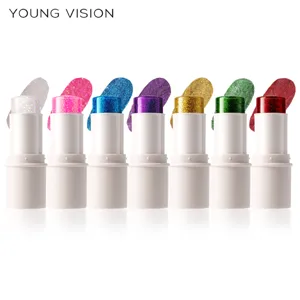 YOUNG VISION 7-color body glitter sticks, colorful face and eye stage makeup cosmetics.