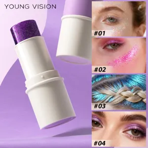 YOUNG VISION glitter stick for face body and eyes sparkling makeup main view display